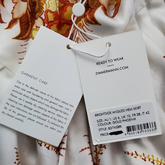 Zimmermann Brightside Angled Hem Skirt - Picture 14 of 16